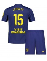 Atletico Madrid Clement Lenglet #15 Venkovní dres pro děti 2025-26 Krátký Rukáv (+ trenýrky)